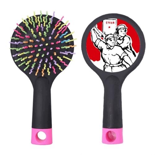 Brosse à cheveux démêlante Communist Paper Rouge pour éviter la casse et les tiraillements