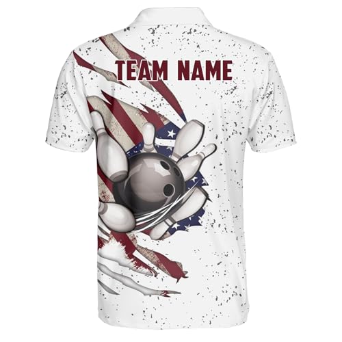 IZI POD Personalized 3D Bowling Shirts for Men Women, Custom Bowling Jersey, Bowlings Polo Shirt, Hawaiian Bowlings Shirt3