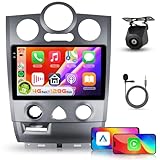【4+128G】 Hodozzy Carplay Autoradio pour Renault Megane 2 2002 2008, 9 Pouces Ecran in Cell Android Autoradio avec Bluetooth 5.0/Android Auto/WiFi/GPS/RDS/FM/USB/DSP+Caméra de Recul