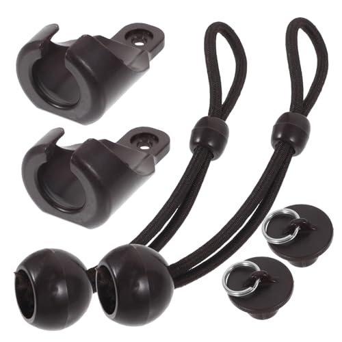 Support pour rideau avec boucle coupe-vent en élastique résistant - 4