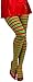 Forum Novelties Women's Adult Christmas Striped Tights, Red/Green, One Size