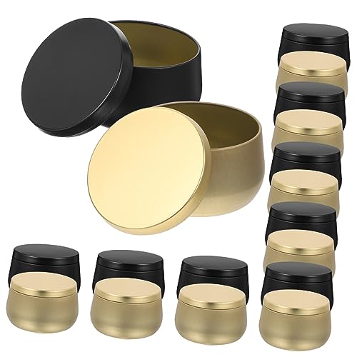 OSALADI 24pcs Candle Tins with Lids Empty Candle Jars for Crafts and Storage Containers