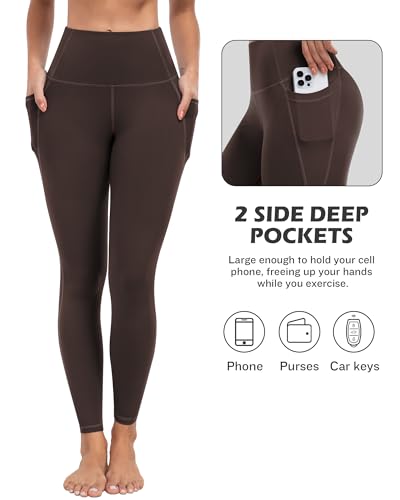 Image of ATHVOTAR Leggings with Pockets for Women, 7 Packs High Waisted Workout Tummy Control Yoga Pants