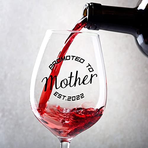 Verres à vin Promoted to Mother : le cadeau de naissance idéal pour future maman - 2