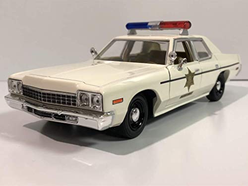 Modelo 1975 Dodge Monaco Sheriff 1:24 Diecast miniatura 2