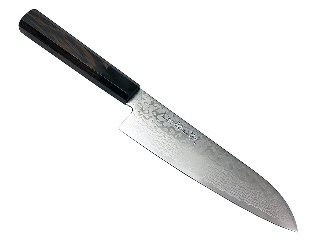 Amazon | ZA18コバルト鋼 ダマスカス【銀河】和三徳180 | 堺孝行
