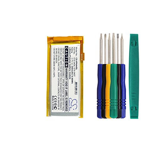 Cameron sino 240mAh Li-Polymer Replacement 616-0405 616-0407 P11G73-01-S01 Battery for Apple iPod Nano