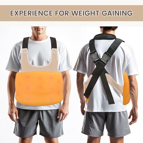 Image of SimCoach Fat Replica 12 Lb, Wearable Human Body Fat Vest, Keep Fit & Weight Loss Motivation & Reminder, Human Fatty Tissue Demonstration Model for Nutritionist