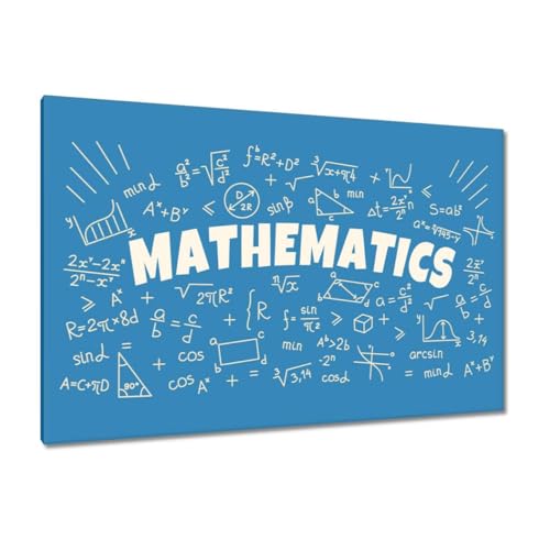 Toile mathématiques 120 x 80 cm pour habiller un grand mur vide
