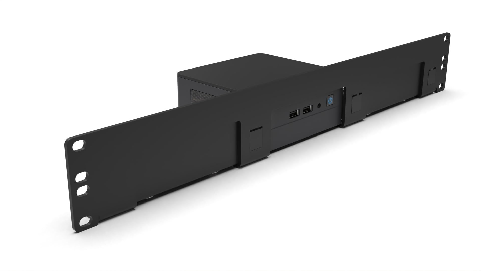Intel NUC - Soporte para rack (19 pulgadas, 1,5 U, incluye 2 fundas en blanco