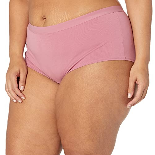Image of Amazon Essentials Women's Breathable Cotton Boyshort Underwear (Available in Plus Size), Pack of 5