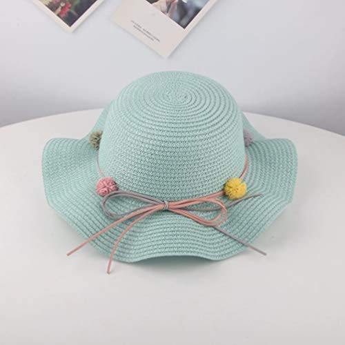 FENICAL 1 chapéu de praia com proteção solar bonito chapéu de palha para crianças bebê verão chapéu