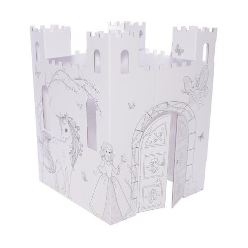 Anderson's Magical Castle Cardboard Playhouse for Kids – Fairytale-Themed with