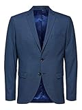 selected blazers Klassischer blauer Blazer SELECTED HOMME Male Blazer Slim Fit 58Dark Blue