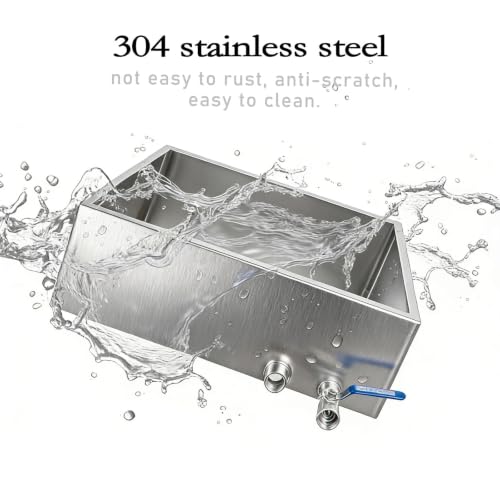 Image of Marada Maple Syrup Evaporator Pan with Dual Interface Steam Table Pan,304 Stainless Jam Food Chafing for Home, Outdoor, Cooking (24 inchL x 24 inchW x 6 inchH)
