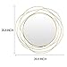 ironsmithn Wall Mirror Mounted Round Decorative Mirrors Circle for Bathroom Vanity, Living Room or Bedroom 26.8” x26.8” (Gold)