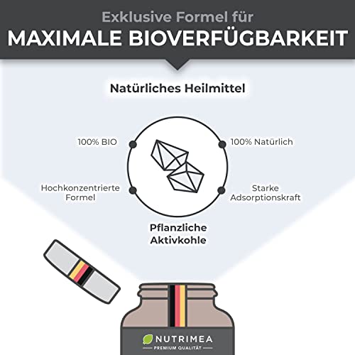 Aktivkohle BIO - DETOX PURECOAL® patentierte Formel - aus französischem Kastanienholz - gegen Blähungen, Völlegefühl - 60 vegane Kapseln - Nutrimea – Bild 5
