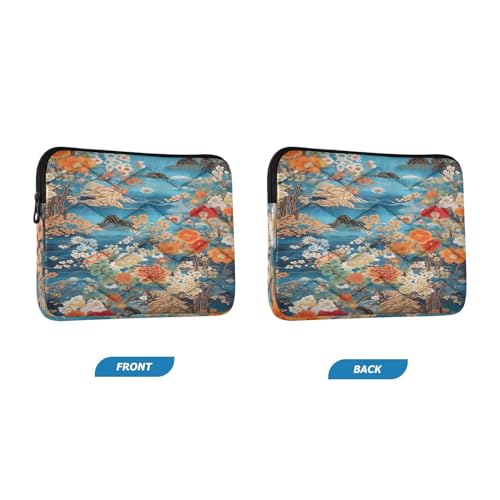 Funda para laptop 13-14 pulgadas flores japonesas impermeable miniatura 2