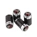 CzlpV 4pcs Carbon Fiber Auto Car Wheel Tire Air Valve Caps Stem Cover fit for Audi (Style 1)