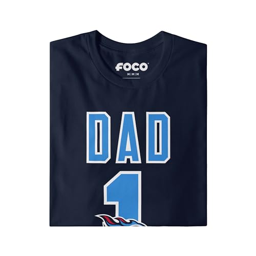 Image of FOCO NFL Mens NFL Team Logo Tee Shirt #1 Dad T-Shirt