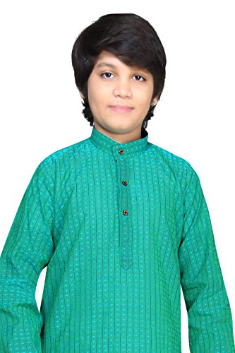 Image of BABA AND BABY Boy's Cotton Kurta Pyjama Set