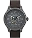 Timex Men's Expedition Field 43mm Watch, Brown Strap Black Dial Gunmetal Case