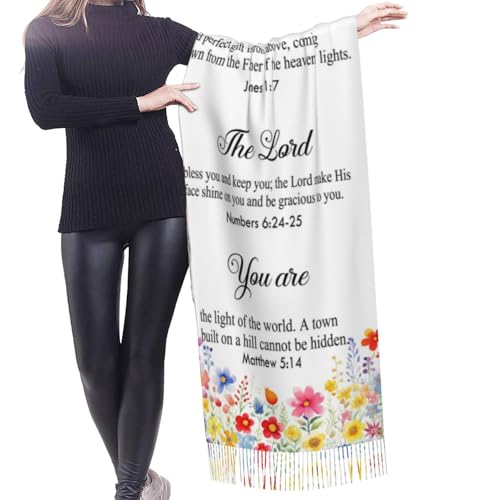 Prayer Shawl for Women Christian Gifts Bible Verse Prayer Scarf Wrap Cloth Faith2