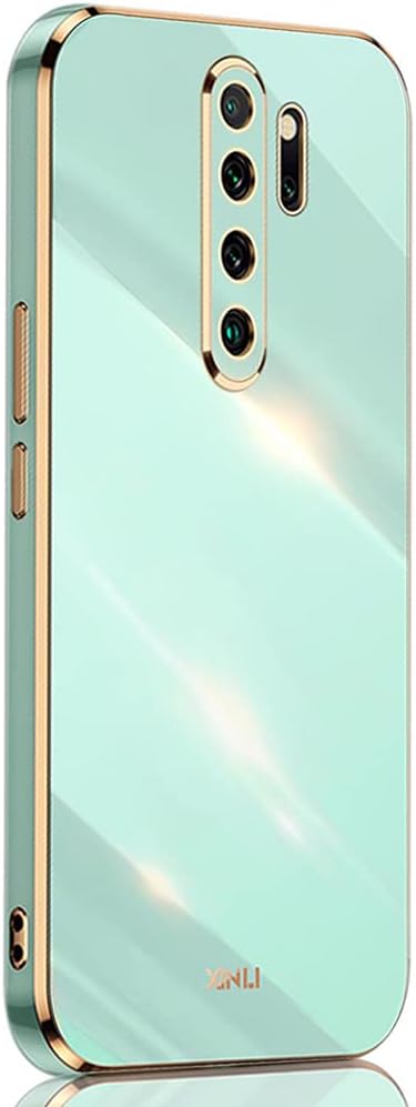 SEAHAI Funda para Xiaomi Redmi Note 8 Pro, Galvanoplastia de Diseño de Phnom Penh Elegante Delgada a Prueba de Golpes TPU de Goma Suave Carcasa de Silicona Colorida, Verde