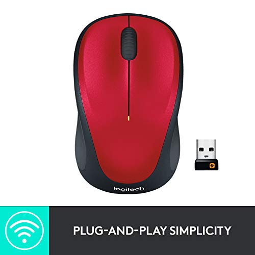 Image of Logitech M235 Wireless Mouse Red