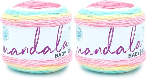 Image of Lion Brand Yarn (1 Skein) Mandala Baby Yarn, Narnia, 1770 Foot (Pack of 2)