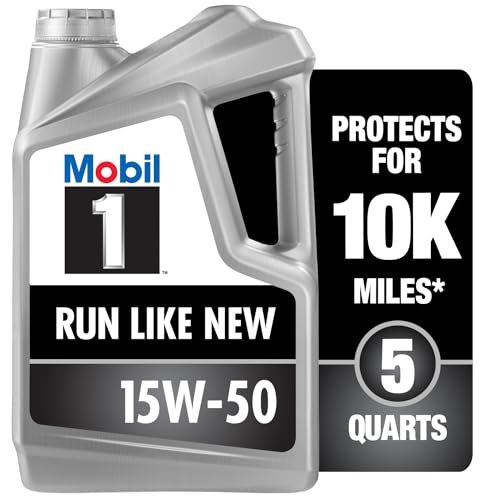 Image of Mobil 1 Advanced Full Synthetic Motor Oil 15W-50, 5 Quart