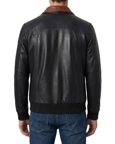 Image of Decrum Men Leather Jacket - Casual Stylish Real Lambskin Leather Jackets for Mens
