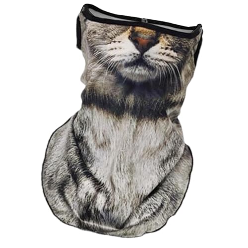 Samuliy Cubrecara para motocicleta, cubierta facial para equitación, protección facial UV, protección facial de animal, bandana UPF50+ pañuelo para el cuello para hombres y mujeres, con protección UV,