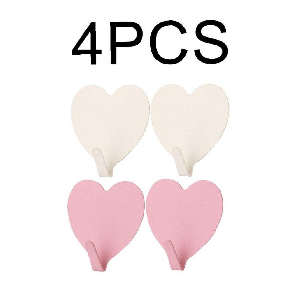 Amazon | 壁フック ハート型装飾フック 自己粘着 高耐久 強力 吊り下げ