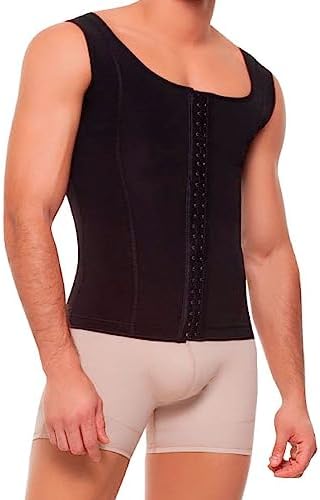 Fajitex Fajas Colombianas para Hombres Mens Girdle High Compression Garmen Shapewear Body Shaper for Men 036950 Black