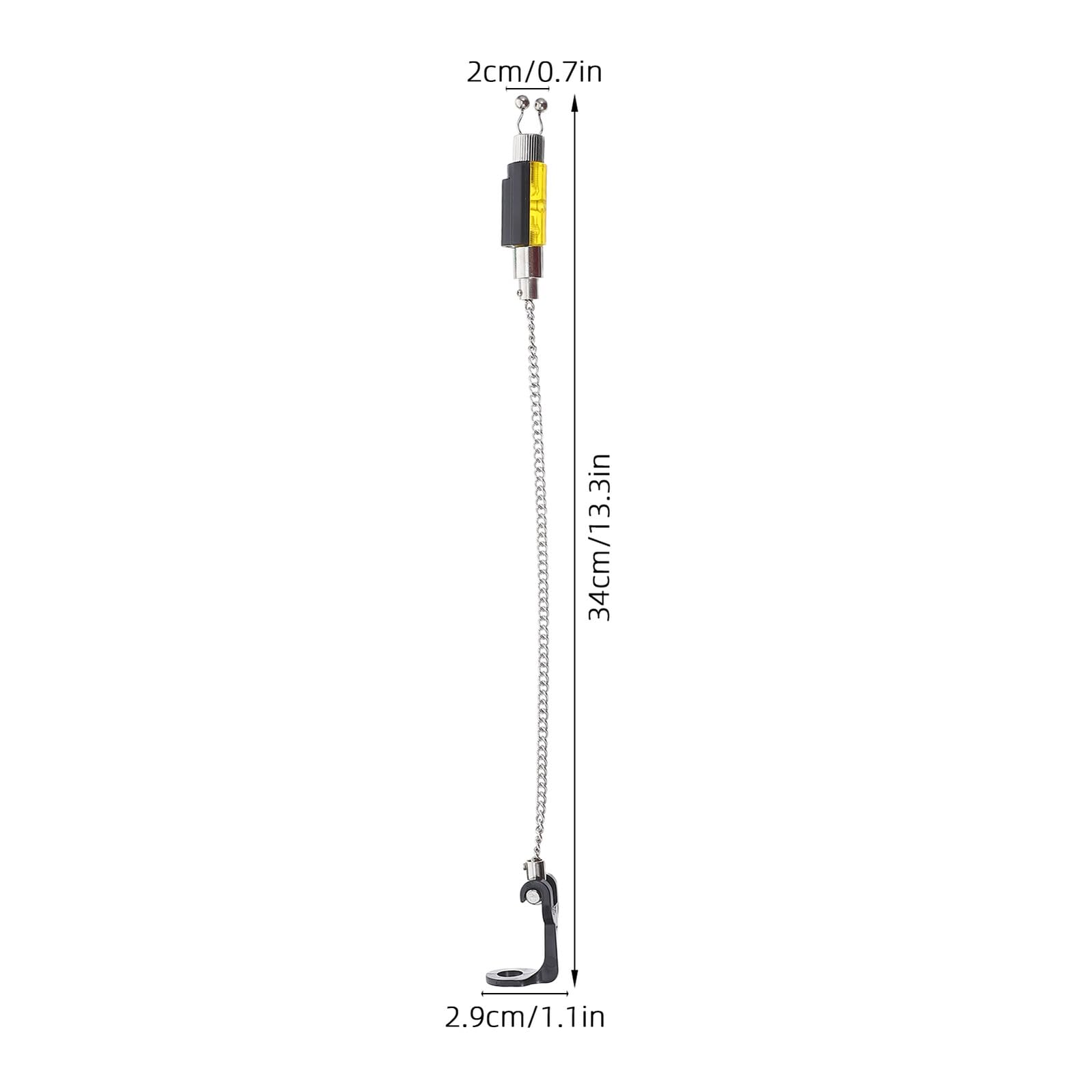 4 Pezzi Indicatori Allarme Pesca con Clip Swingers Sensibili Catena Flessibile Senza Luce per Carpe Metodo Silenzioso per Canne da Pesca in Fiume e Lago