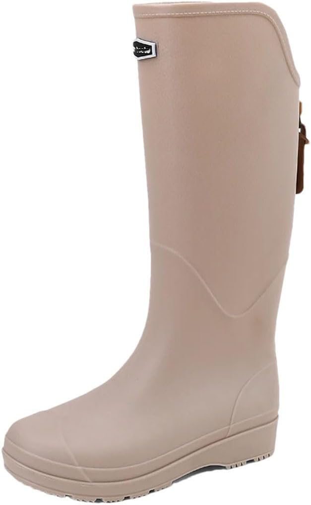 Women's Fashion Over-The-Knee Boots Rubber Shoes Outdoor Non-Slip Waterproof Boots