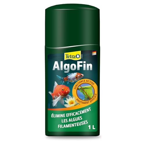 Tetra Pond Algofin - Anti Algue pour Bassin de Jardin - Efficace sur tous types d'Algues - 1L