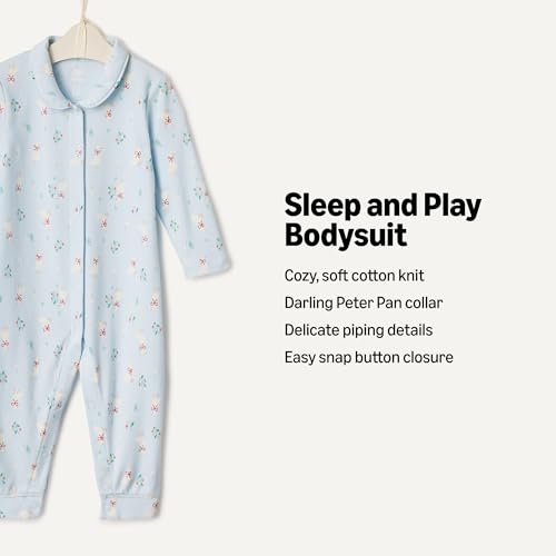 Amazon Essentials X Sofia Grainge Unisex Babies' Footless Sleepsuit, Ivory/Geese, Newborn - image 2