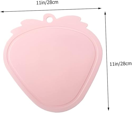 Miniatura 8 de ABOOFAN Tabla de cortar de fresa, 2 piezas, tabla de cortar decorativa para tabla de cortar para pequeña tabla de cortar decorar plástico de doble