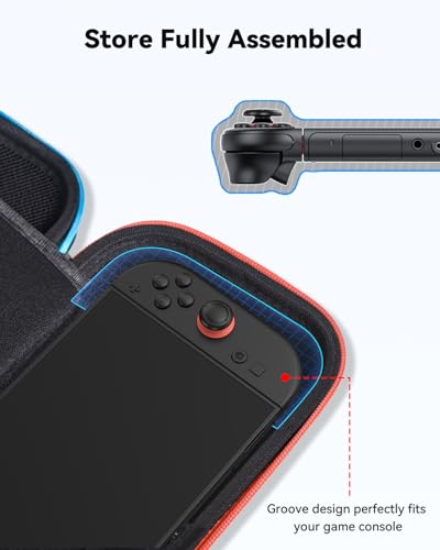 MONGERY Hard Shell Carrying Case for Nintendo Switch 2 w/ 10 Game Card Slots - image 4