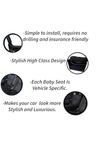 Image of Decode Car Seat Gap Organizer with Cup Holders for XL6, Side Pocket Car Organizer, Center Console Armrest Storage Box, No Drill Installation, Premium Leather Finish (Black).
