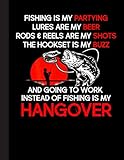 fishing is my partying lures are my beer notebook: lined ruled – fishing notebook: great book for fishers, school, teachers, student