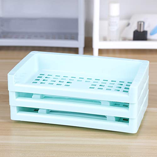 Cabilock Bandeja organizadora de documentos para mesa, acessórios, bandeja de papel, cosméticos, maq