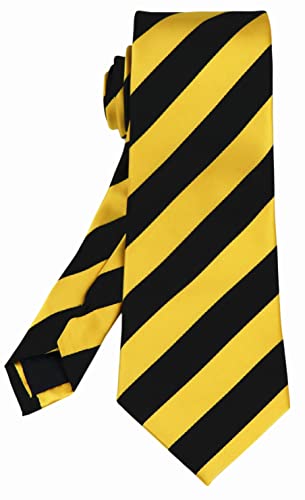 Image of Elfeves Men's Modern Striped Patterned Formal Ties College Daily Woven Neckties