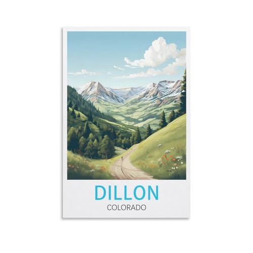 Poster vintage Dillon Colorado decoration murale toile