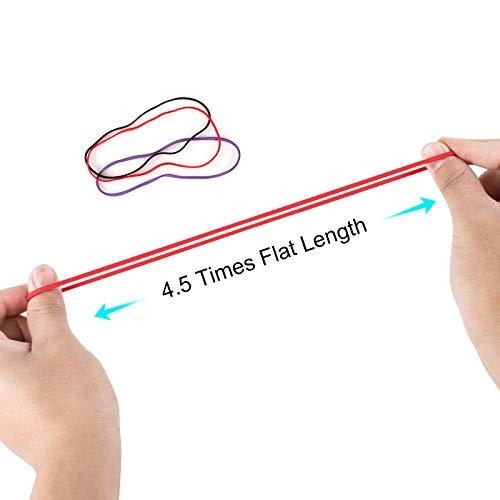 Hongyitime 120 Pcs Large Rubber Bands, 3 Color, Big Rubber Bands,File Bands Rubber,Giant Rubber Bands, Elastics Bands, Long Rubber Bands, Colored Rubber Bands For Office,Large Rubberbands #TOP3
