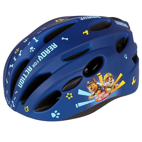 Casco de ciclista Paw Patrol niño azul marino regulable talla 52-56cm 5