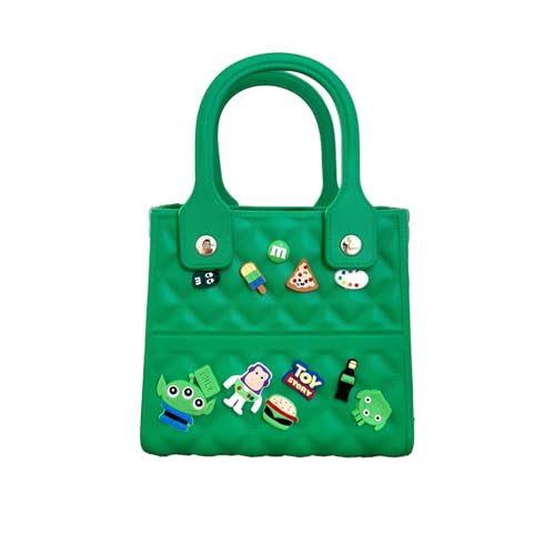 Beach Tote Bag Medium Size Rubber Rubber Tote Bags With Handles Consist OF Accessories Charm Phone Holder