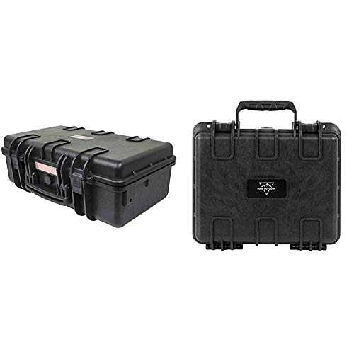 Monoprice Weatherproof/Shockproof Hard Case - Black IP67 Level Water Protection, 22